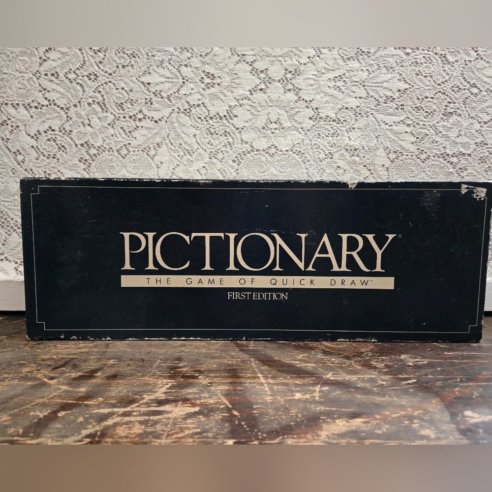 Pictionary First Edition Vintage Board Game Complete